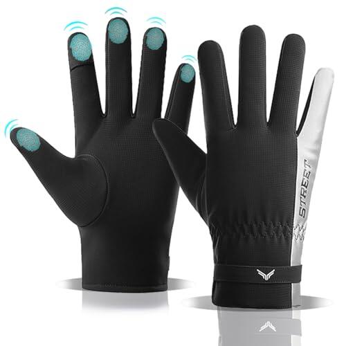 XDSP Guantes de Invierno Pantalla Táctil Impermeables para Ciclismo, Pesca, Running, Esquí y Nieve - Cálido Resistente al Viento para Hombre y Mujer
