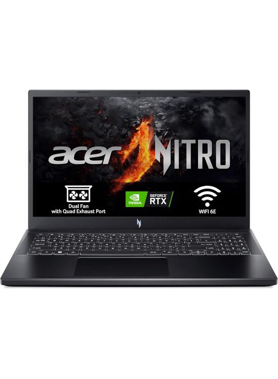 Acer Nitro V 15 ANV15-51 - Ordenador Portátil Gaming 15.6" Full HD IPS 144Hz (Intel Core i5-13420H, 16GB RAM, 512GB SSD, NVIDIA GeForce RTX 4050, Sin Sistema Operativo) Negro - Teclado QWERTY Español