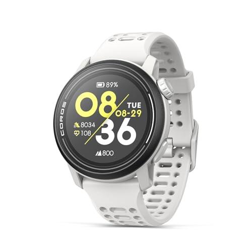 COROS Pace 3 Reloj Deportivo GPS, Ligero Reloj Running- Silicona Blanca