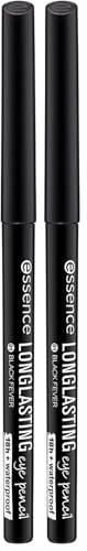 ESSENCE Eye Pencil Longlasting lápiz de ojos 01 Black Fever (Paquete de 2)