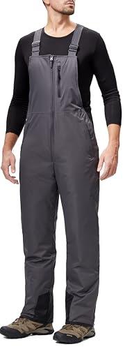 DAFENP Pantalones Nieve Esquí Hombre Invernal Pantalón Softshell Calor Pantalones Trabajo Largos Prueba Viento Impermeable Mono Outdoor Pantalón Funcional HXK9129M-Grey-M