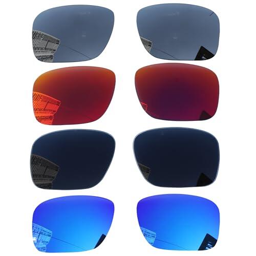 Acefrog 4 pares de lentes polarizados de repuesto para gafas de sol Oakley Holbrook OO9102, ajuste perfecto, inastillable, antiarañazos, paquete económico
