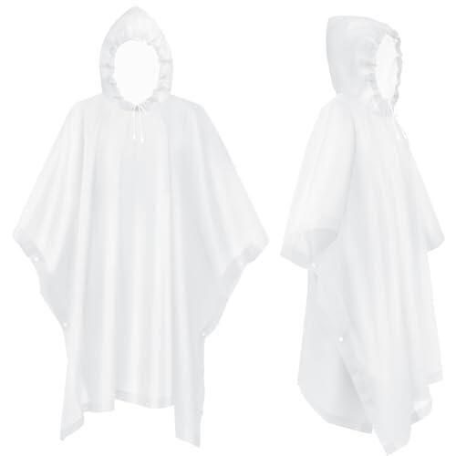 flintronic Poncho de Lluvia Impermeable con Capucha - Ligero y Reutilizable para Viajes y Exteriores, para Hombre y Mujer
