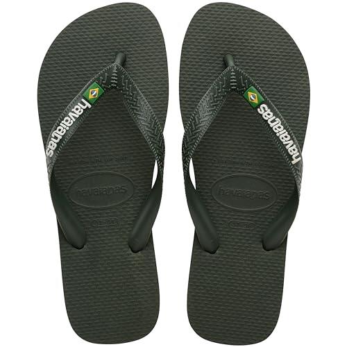 Havaianas Top Brasil Logo FlipFlop Unisex adulto Olive Green 43 EU
