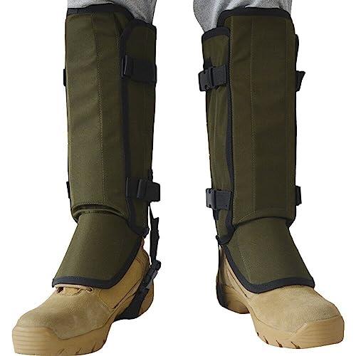 Fopytu Gaiters De Serpientes para Caza, Guardias De Serpientes Aire Libre, Polainas De Polaina De Serpientes para Hombres, Mujeres, Protección contra Mordedura De Serpientes para Piernas,
