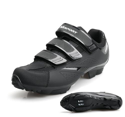 Zapatillas de Ciclismo MTB Profesionales para Hombre y Mujer – Transpirables, Antideslizantes y Compatibles con Pedales SPD - N03 38 EU