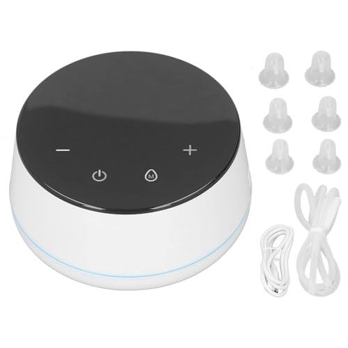 Corrector de pez¨®n el¨¦ctrico, dispositivo de succi¨®n para pezones invertidos con 9 velocidades y 6 protectores de silicona