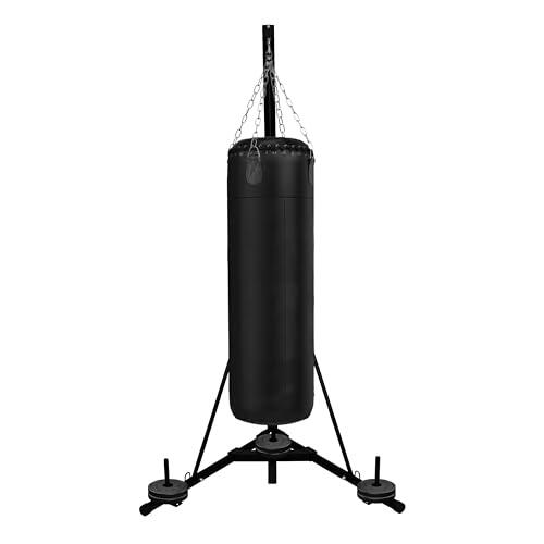Soporte Plegable de Saco Boxeo Soporte de Bolsa Boxeo Carga Máx. 68kg 150lbs Altura Ajustable 182-230cm Entrenar Boxeo en Casa Boxing Training Equipment Adultos Fitness MMA Gym Punch Bag Stand