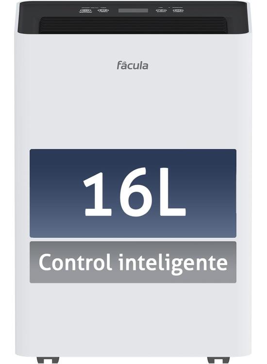 facula - Deshumidificador con control de humedad 16l/día