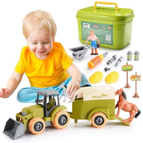 El tractor desmontable de HappyKidsClub: Diversión y aprendizaje STEM para los más pequeños