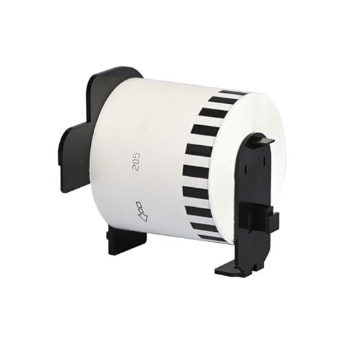 Double Dragon 10 Rollos DK-22205 Etiquetas de Dirección de Papel Continuo, 62mm (An) x 30.48m (L), para Impresora de Etiquetas Brother QL QL-800 810W 500 570 650TD 700 710W 1050 1060N 1100 1110NWB
