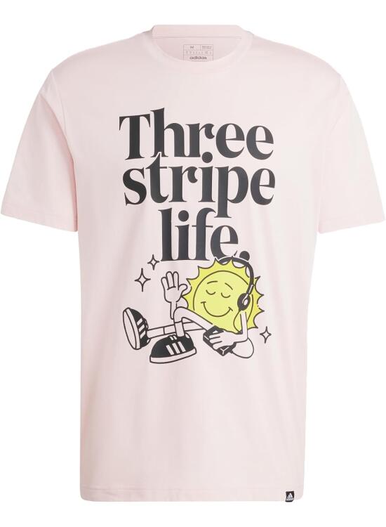 adidas Three Stripes Life Graphic Tshirt Camiseta gráfica de Manga Corta Hombre (Pack de 1)