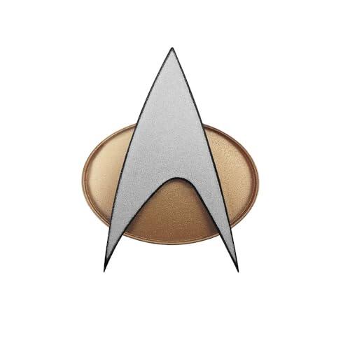 FAMETEK Insignia de comunicador de Star Trek The Next Generation Chirping, TNG ComBadge versión no Bluetooth, Recuerdos de Star Trek, Regalos y coleccionables