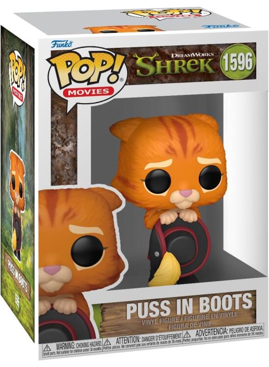 Funko Pop Movies: Shrek Dream Works 30th,Puss In Boots In Boots, Figura de Vinilo Coleccionable, Idea de Regalo, Mercancia Oficial, Juguetes para Niños y Adultos, Movies Fans