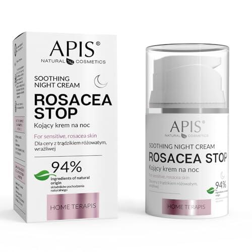 Apis Rosacestop, crema calmante, extractos de plantas, 94% de ingredientes de origen natural, contenido 50 ml.