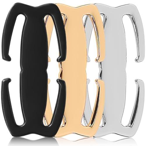 Kronwahl 3 Clips metálicos premium para tirantes de sujetador de hasta 1,2 cm – accesorios ideales para sujetadores, bra straps invisibles y realce eficaz del escote y la espalda