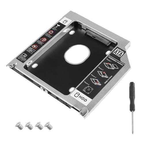 YAODHAOD Bandeja de disco duro 2º HDD SSD compatible con SATA HDD SSD de 2.5 pulgadas 9.5 mm, adaptador de segundo disco duro para MacBook Pro de 13/15/17 pulgadas, adaptador óptico SuperDrive de