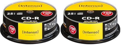 Intenso CD-R 700Mb 52x (25 Discos) (Paquete de 2)