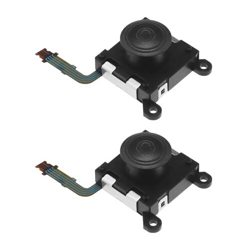 ECSiNG 2 Piezas de Reemplazo de Palanca de Mando Analógica con Botón 3D Compatible con Sony PS Vita Serie 2000 Botón de Control de Palanca de Mando Analógica 3D Plástico Negro