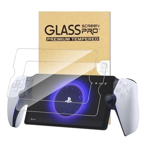 Fourmor Protector de pantalla de 8 pulgadas para Sony PS5 PS5 Portal, paquete de 2, antiarañazos. Dureza 9H [Definición HD] Burbuja antirrayas para Sony Playstation PS5 Portal 8 pulgadas 2023