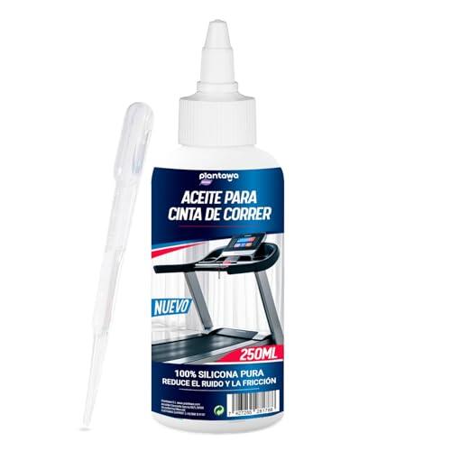 Plantawa Aceite para Cintas de Correr 250ml | Efectividad Probada | Limpieza y Seguridad | Aplicación Precisa | Universal y Respetuoso | Beneficios Duraderos | Silicona Pura | Ideal para Gimnasios.