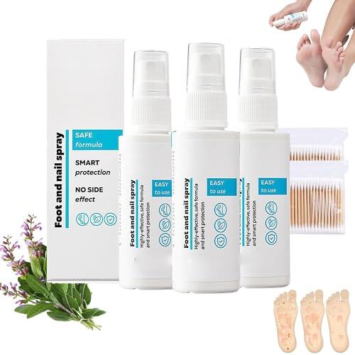 Eeiiey tratamiento de hongos para uñas y pies, soluciones totalmente naturales y potentes para pies, suero de uñas para crecimiento y fuerza (3 piezas)