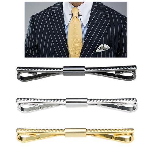 LONGHAO 3 pcs Alfiler Cuello Broche de Traje,Alfiler de Cuello de Camisa,Camisa Corbata Pins Clip,Shirt Collar Clip,Juego de Alfileres de Corbata,Cuello Bar Pins,Para Boda,Fiesta,Reunión