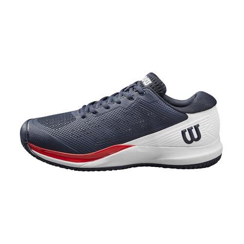 Rush Pro Ace Zapatillas de Tenis, Hombre, Talla 44, Azul Marino/Blanco/Rojo (Navy Blazer/White/Infrared)