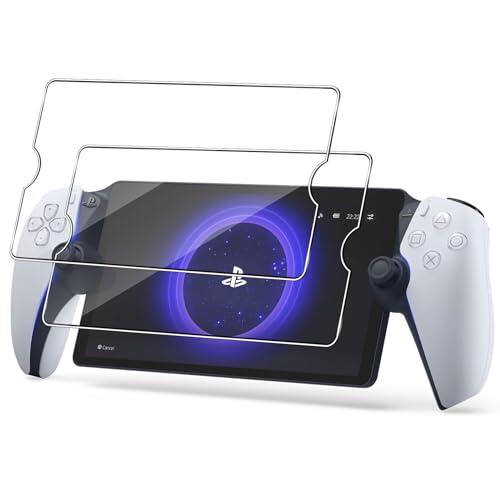GEEMEE Protector de Pantalla para Sony PS5 PlayStation Portal, 2 Pack 9H Dureza Anti-Arañazos Sin Burbujas Cristal Vidrio Templado Protector de Pantalla -Transparente