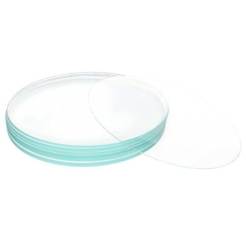 FunChem Conjunto de Vidrios de Reloj de Laboratorio 150 mm Diámetro Externo, Cubiertas Curvas de Vidrio para Vasos de Precipitados, Ideales para Pesaje y Cubrimiento en Uso de Laboratorio, 10 Piezas