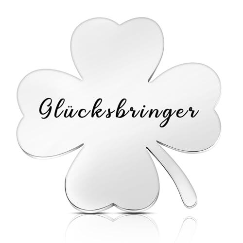 Photect Amuletos de Trébol de Cuatro Hojas de Glücksbringer Amuletos de Manos de Trébol de Cuatro Hojas Regalo de Trébol de Suerte para Regalo Inspirador Colegas Amigos Niños