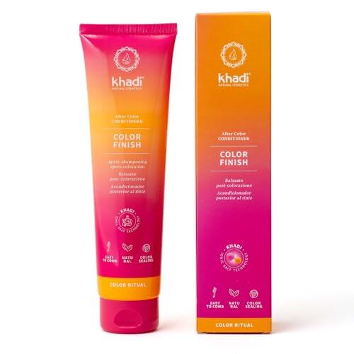 khadi COLOR FINISH Acondicionador para después del tinte - Fijación rápida del color, facilidad de peinado inmediata y brillo espectacular - 100% natural y vegano - 150 ml