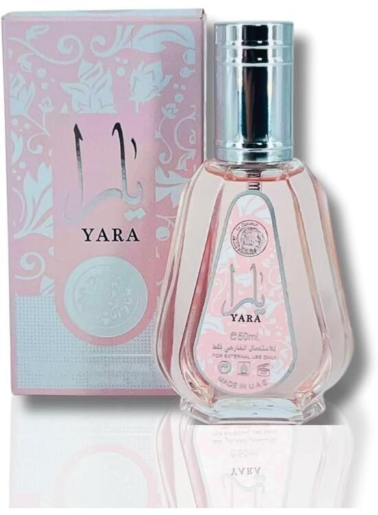 Arab Eau de Parfum Yara - Spray 50 ml para mujer Hecho en Dubai Aroma oriental