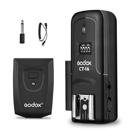 Godox CT-16 - Kit de receptor de disparador de flash inalámbrico para cámaras Canon Nikon Pentax DSLR