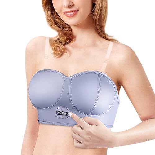 Sujetador De Masaje para El Pecho, Dispositivo EléCtrico De VibracióN, Mejora Y Cuidado Mamario para Mujeres