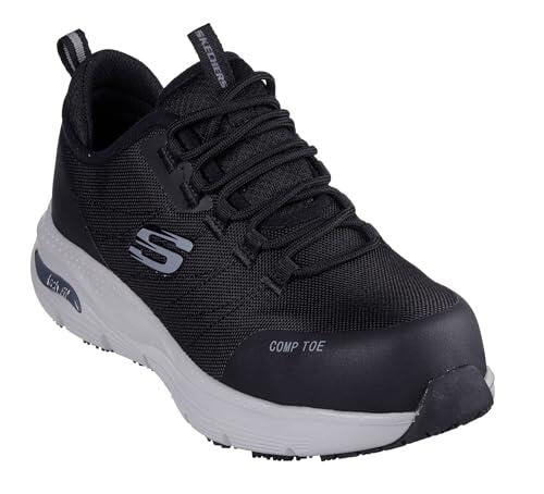Skechers Arch Fit Sr EbinalFire y botas de seguridad para mujer, Tela sintética negra y gris, 41 EU