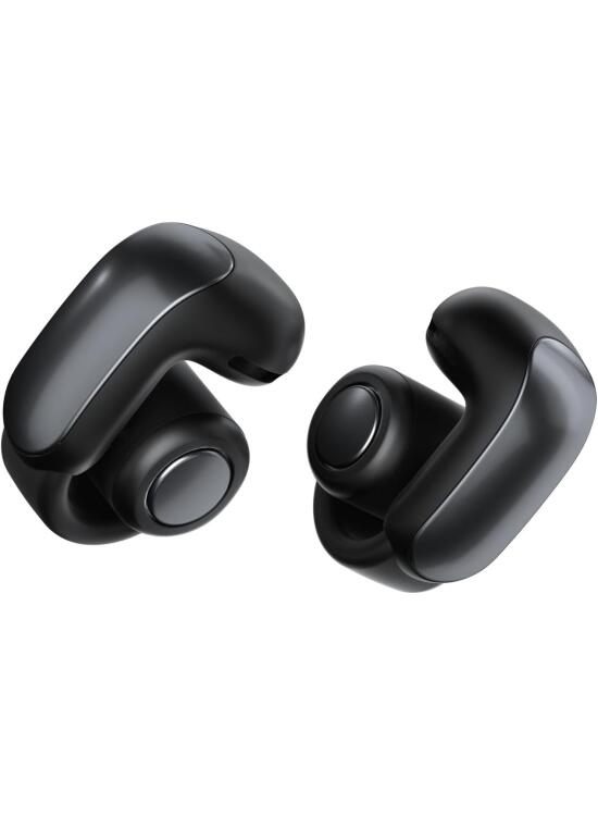 Bose Ultra Open Earbuds, Auriculares inalámbricos de botón de alta gama y fidelidad, Auriculares Bluetooth intraurales para running, Diseño de moda abierto, Hasta 48 h de autonomía, Negro
