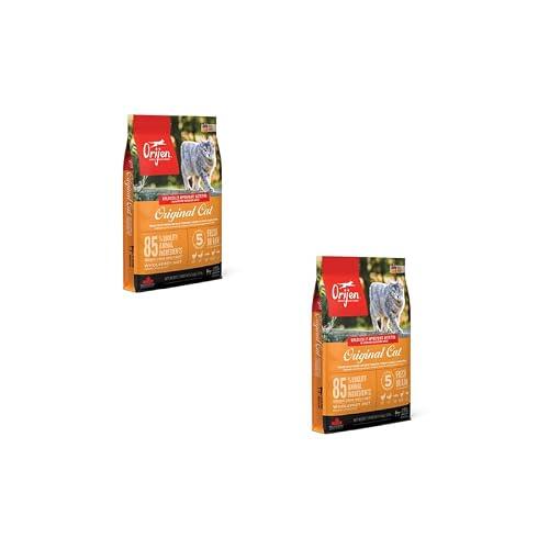 Original Cat | Pienso seco para Gatos Adultos | 2 x 340 g | Orijen | Alimento completo | Para uso diario | Con 85 % de ingredientes animales | Paquete doble