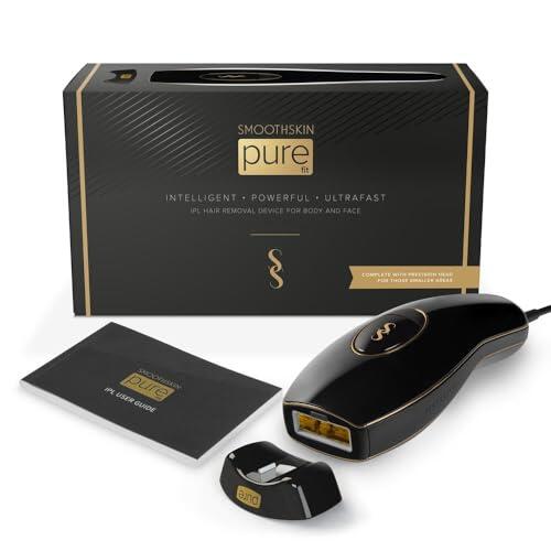 SmoothSkin Pure FIT: Potente Depiladora De Luz Pulsada IPL Para Cuerpo y Cara. Resultados De Larga Duración Para Mujeres Y Hombres. Con Cabezal De Precisión Y 10 Niveles De Intensidad