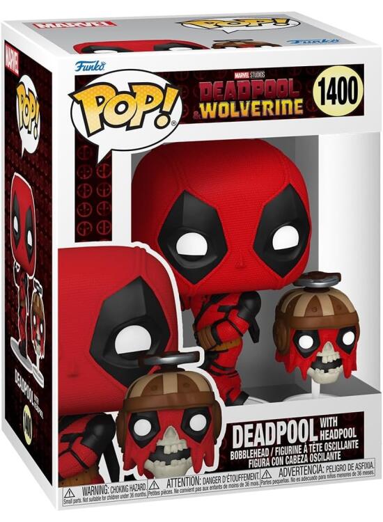 Funko Pop! & Buddy: Deadpool & Wolverine - Deadpool with Headpool - Figura de Vinilo Coleccionable - Idea de Regalo- Mercancia Oficial - Juguetes para Niños y Adultos - Movies Fans