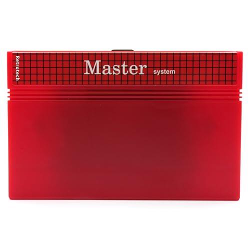 Retrotech Cartucho de juego 600 en 1 para consola de juegos Sega Master System, color rojo