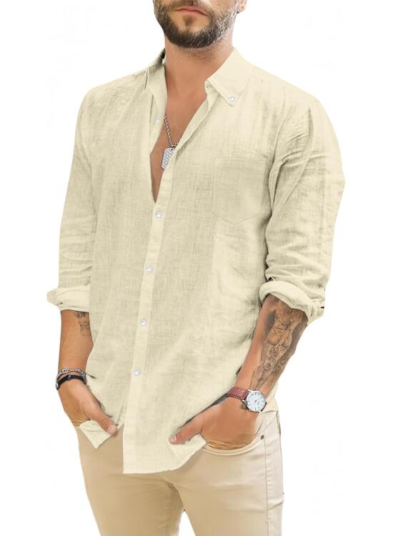 Frescura y Estilo: Análisis de una Camisa de Lino para Hombre