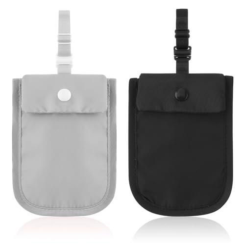 DSLSQD 2 cinturones de viaje con bolsillo secreto, carteras antirrobo para mujeres, billetera con dinero y tarjetas de crédito