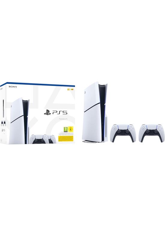 Playstation 5 Consola Estandar Modelo Slim + 2 mandos inalámbricos DualSense