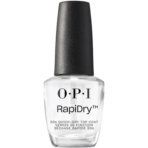 OPI RapiDry Top Coat - Esmalte de Uñas Top Coat de Secado Rápido, Acabado Brillante - Protección y Cuidado de las Uñas (15 ml)