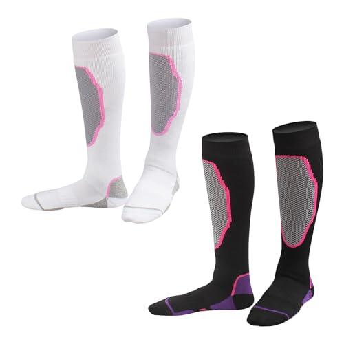 NyxSeat 2 pares de calcetines largos térmicos para mujer, calcetines de ciclismo, calcetines térmicos, calcetines térmicos, calcetines térmicos, calcetines térmicos, calcetines térmicos, calcetines