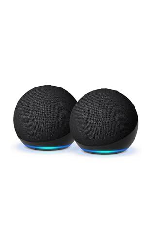 Renueva tu hogar con el pack de dos Echo Dot en color Antracita y disfruta de sonido mejorado y control inteligente.