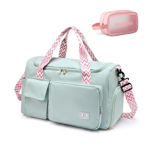 Bolsa de deporte pequeña para mujer, bolsa de viaje con compartimento para zapatos, S