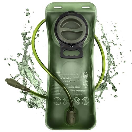 Flintronic 2L Bolsa de Agua Portátil, Vejiga de Hidratación, Bolsa de Agua sin BPA, Depósito de Agua a Prueba de Fugas, para Mochila de Senderismo Campamento Ciclismo