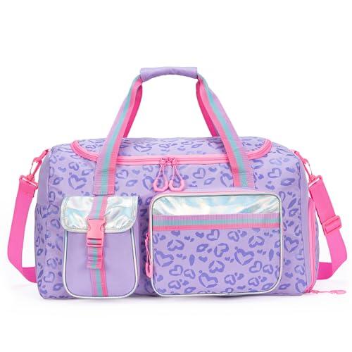 HTgroce Bolsa de Deporte Niña Bolsa de Viaje Niña Bolsas Gimnasio con Compartimento